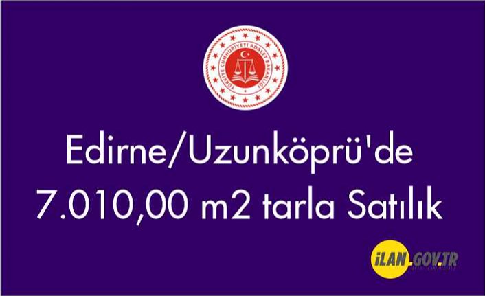 Edirne/Uzunköprü'de 7.010,00 m2 Satılık tarla