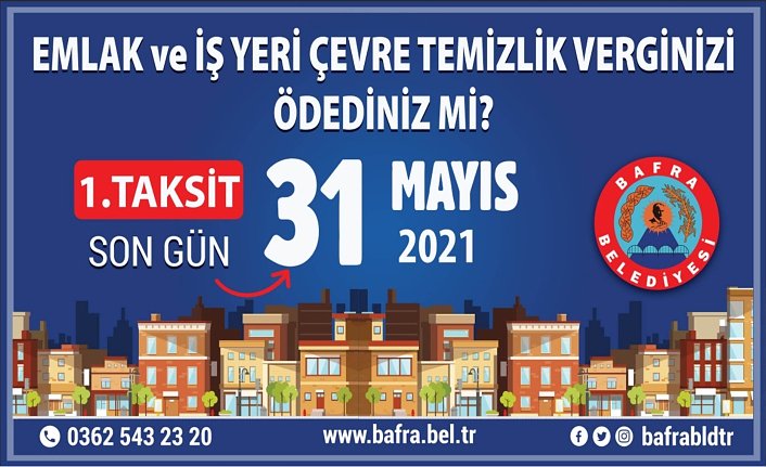 EMLAK VE İŞ YERİ ÇTV'DE SON ÖDEME TARİHİ 31 MAYIS