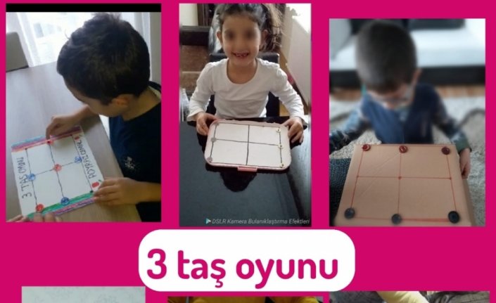 Ereğli'de atık malzemelerden akıl oyunları yapan öğrenciler eğlenerek öğreniyor