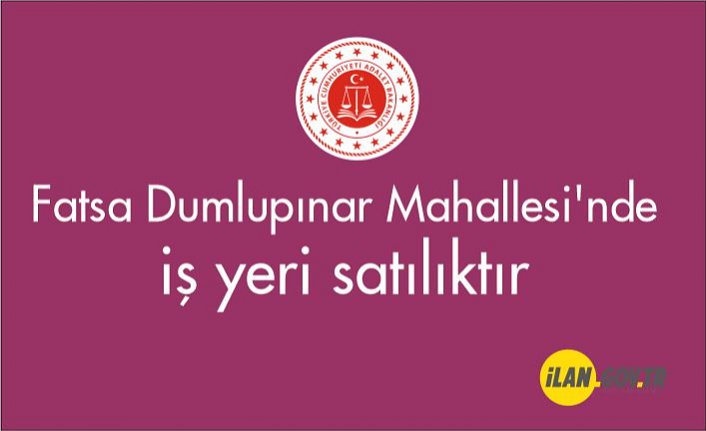 Fatsa Dumlupınar Mahallesi'nde iş yeri satılıktır