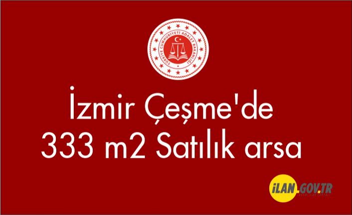 İzmir Çeşme'de 333 m² arsa satılıktır