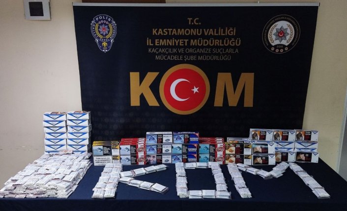 Kastamonu'da kaçak tütün operasyonunda 2 kişi yakalandı
