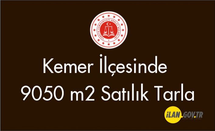 Kemer İlçesin'de 9050 m2 Satılık tarla