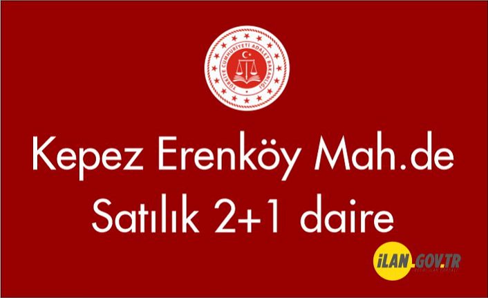 Kepez Erenköy Mah.de 2+1 Satılık daire