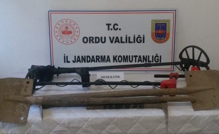 Ordu'da kaçak kazı yapan 5 kişi yakalandı