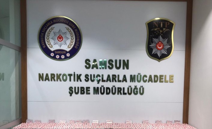 Samsun'da 7 bin 252 kapsül sentetik hap ele geçirildi