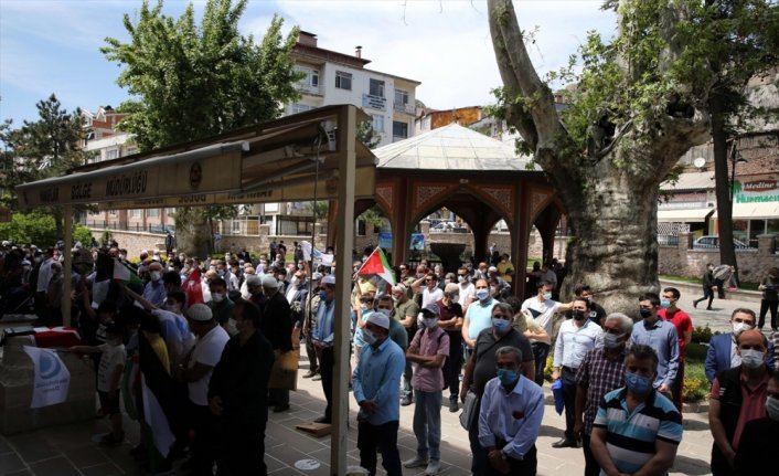 Tokat'ta İsrail saldırısında şehit olanlar için gıyabi cenaze namazı kılındı