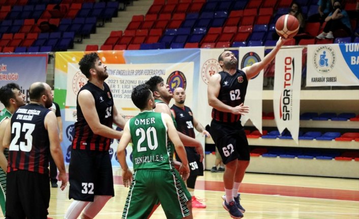 Türkiye işitme engelliler basketbol final maçları Karabük'te yapıldı
