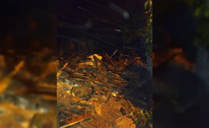 Bolu'da ahşap evde çıkan yangın söndürüldü