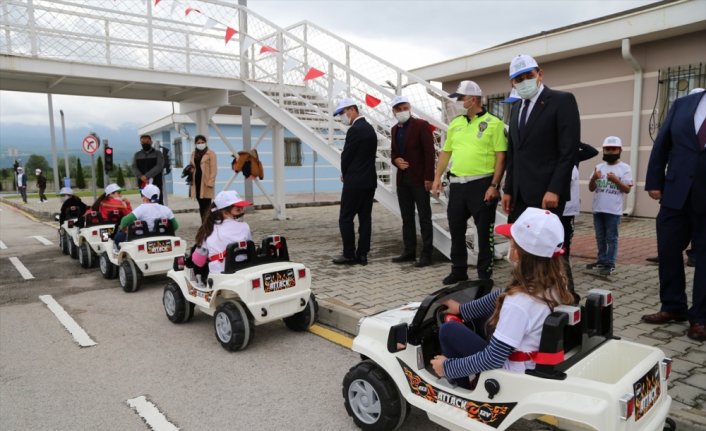 Bolu'da çocuklara eğitim parkında 