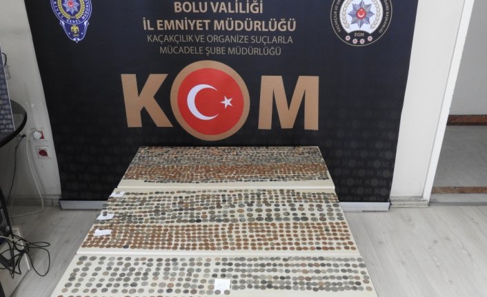 Bolu'da tarihi eser operasyonunda 2 bin 155 sikke ele geçirildi