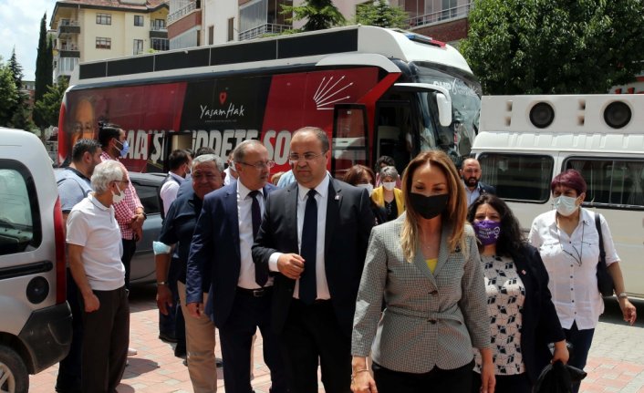 CHP Kadın Kolları Genel Başkanı Nazlıaka, Tokat'ta partililerle bir araya geldi