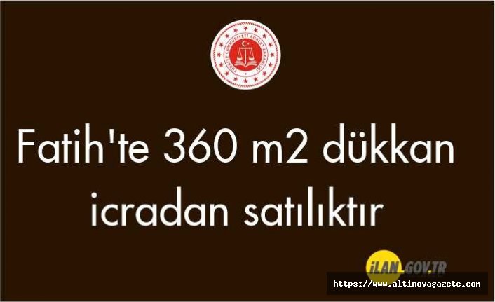 Fatih'te 360 m² dükkan Satılık