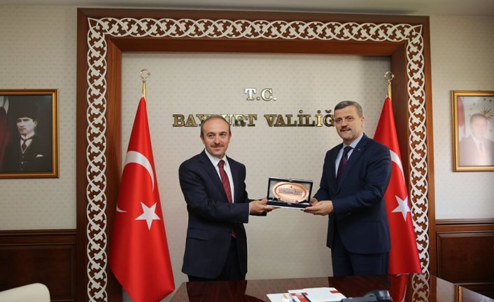 Gazi Üniversitesi Rektörü Prof. Dr. Yıldız'dan Bayburt Valisi Epcim'e ziyaret
