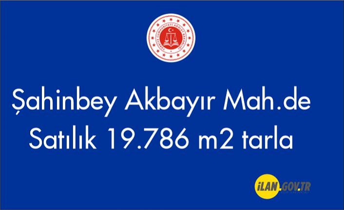 Gaziantep'de 19.786 m2 tarla