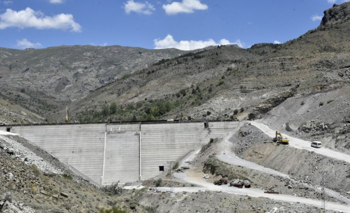 Gümüşhane'de Bahçecik Barajı'nın gövde yüksekliği yüzde 75'e ulaştı