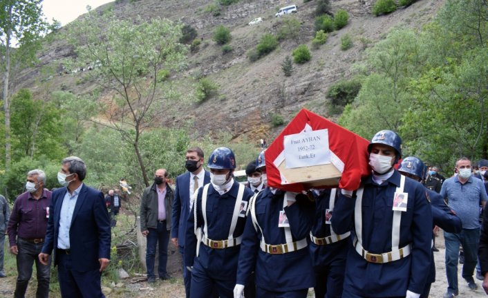 Gümüşhane'de vefat eden Kıbrıs gazisi son yolculuğuna uğurlandı