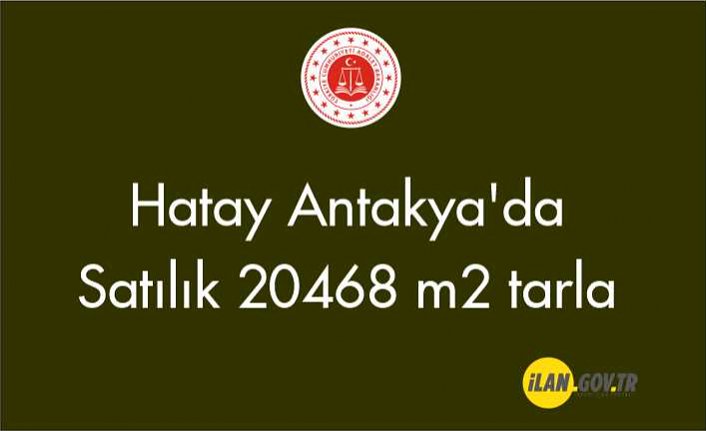 Hatay Antakya'da 20468 m2 tarla Satılık