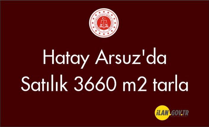 Hatay Arsuz'da Satılık 3660 m2 tarla