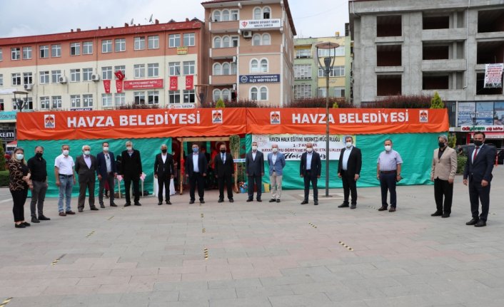 Havza'da Hayat Boyu Öğrenme Haftası kapsamında sergi düzenlendi