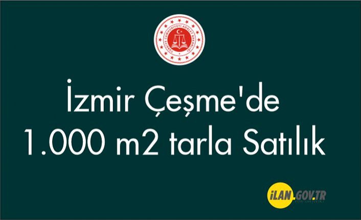 İzmir Çeşme'de 1.000 m² tarla Satılık