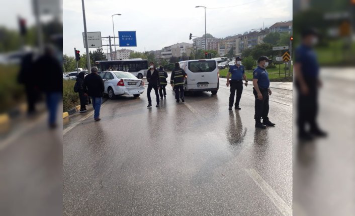 Karabük'te zincirleme trafik kazası: 1 yaralı