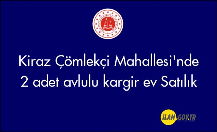 Kiraz Çömlekçi Mahallesi'nde 2 adet  ev Satılık