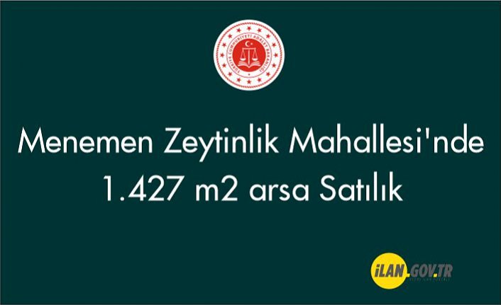 Menemen Zeytinlik Mahallesi'nde 1.427 m² arsa Satılık