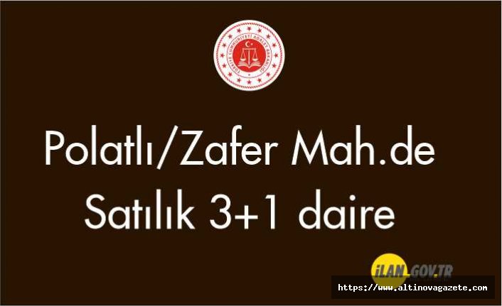 Polatlı/Zafer Mah.de Satılık 3+1 daire