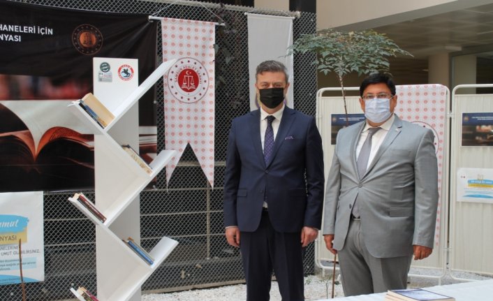 Samsun'da ceza infaz kurumları kütüphanelerine destek kampanyası