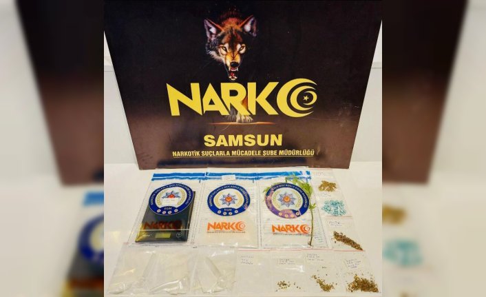 Samsun'da ikametinde uyuşturucu bulunan kadın gözaltına alındı