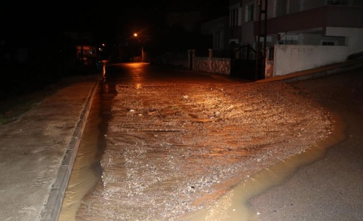 Samsun'un Havza ilçesinde sağanak etkili oldu