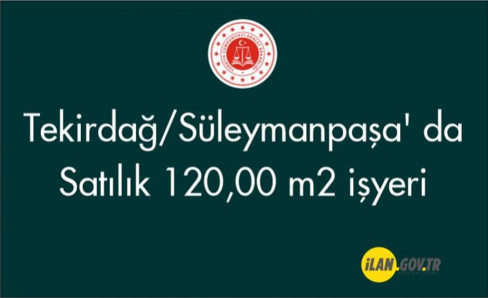 Tekirdağ/Süleymanpaşa' da 120,00 m2 işyeri Satılık