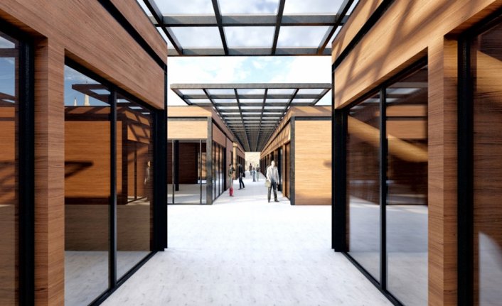 Trabzon Büyükşehir Belediye Başkanı Zorluoğlu, Avrasya Pazarı Projesi inşaatında incelemelerde bulundu: