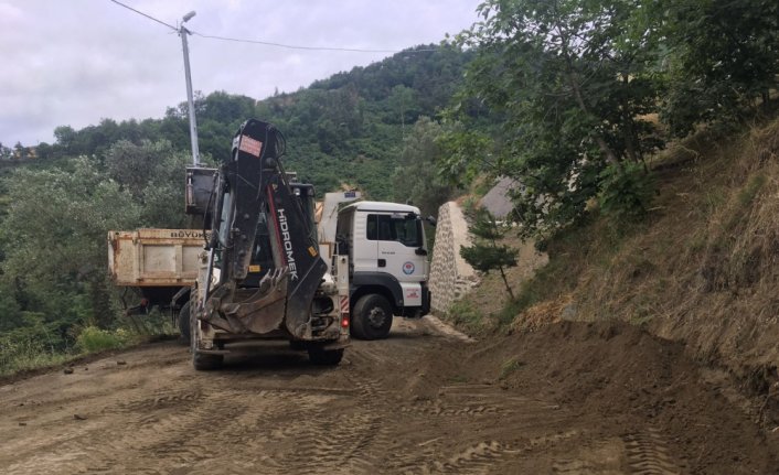 Trabzon'da altyapı çalışmaları devam ediyor