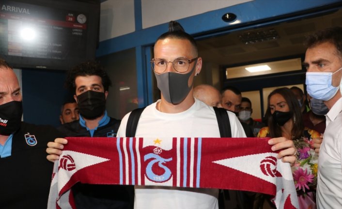 Trabzonspor'un yeni transferi Marek Hamsik, Trabzon'a geldi