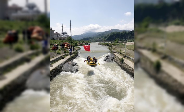 Türkiye Rafting Şampiyonası 1. ayak yarışları Rize'de başladı