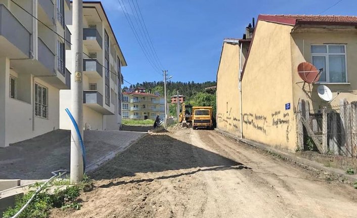 Ulus'ta alt ve üstyapı çalışmaları sürüyor
