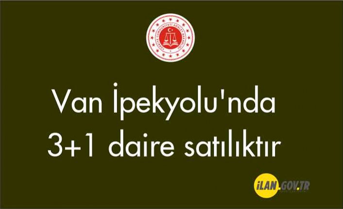 Van İpekyolu'nda 3+1 daire satılıktır