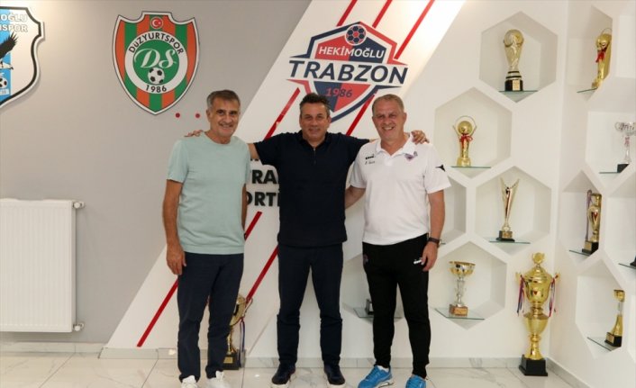 A Milli Takım Teknik Direktörü Şenol Güneş'ten Hekimoğlu Trabzon Kulübünü ziyaret