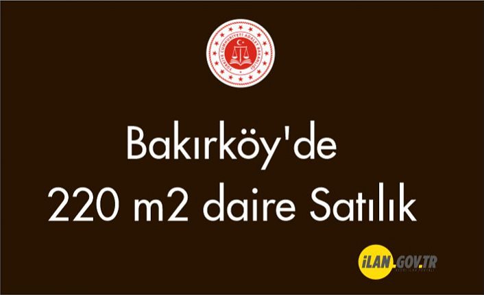 Bakırköy'de 220 m2 daire Satılık