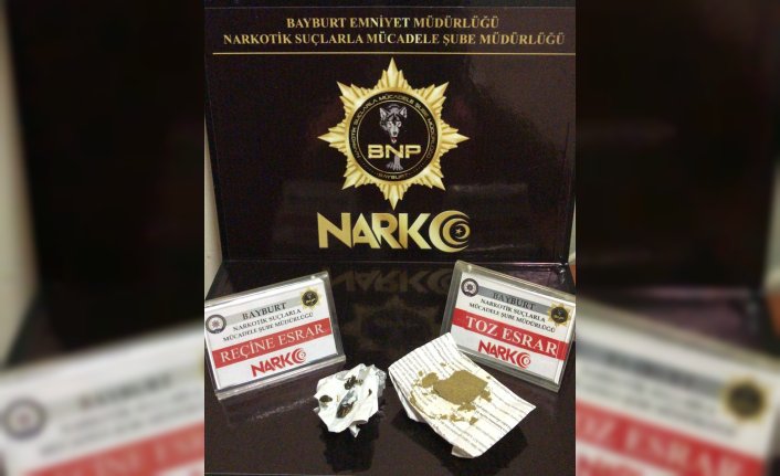 Bayburt'ta uyuşturucu operasyonlarında 5 kişi yakalandı