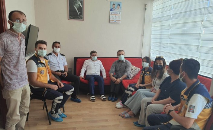 Boyabat Kaymakamı Çetin'den kurumlarla şehit yakınlarına bayram ziyareti