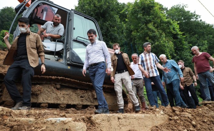Çevre ve Şehircilik Bakanı Kurum, Rize'de incelemelerini sürdürdü: