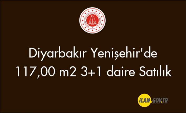 Diyarbakır Yenişehir'de 117,00 m² 3+1 daire satılıktır