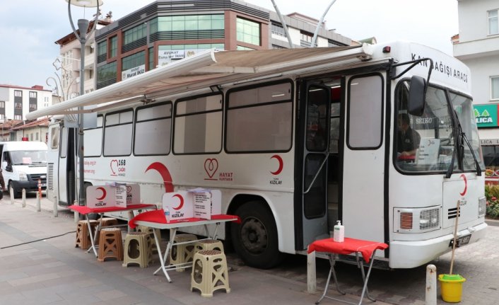 Havza'da Türk Kızılay tarafından düzenlenen kampanyada 54 ünite kan bağışı alındı