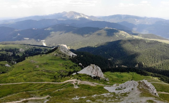 Ilgaz Dağı kışın kayakçıları, yazın serinlemek isteyen doğaseverleri ağırlıyor