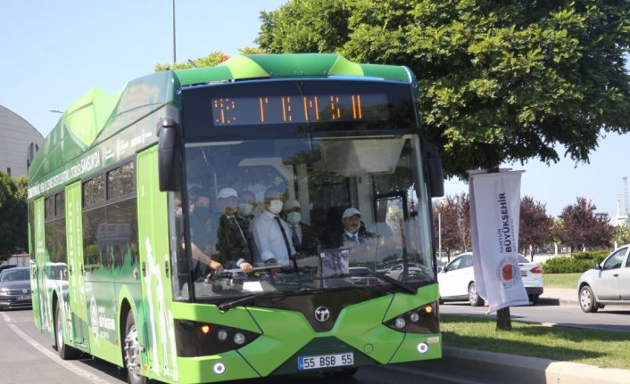 Sanayi İşbirliği Projesi kapsamında geliştirilen yerli çevre dostu elektrikli otobüs Samsun'a hizmet edecek