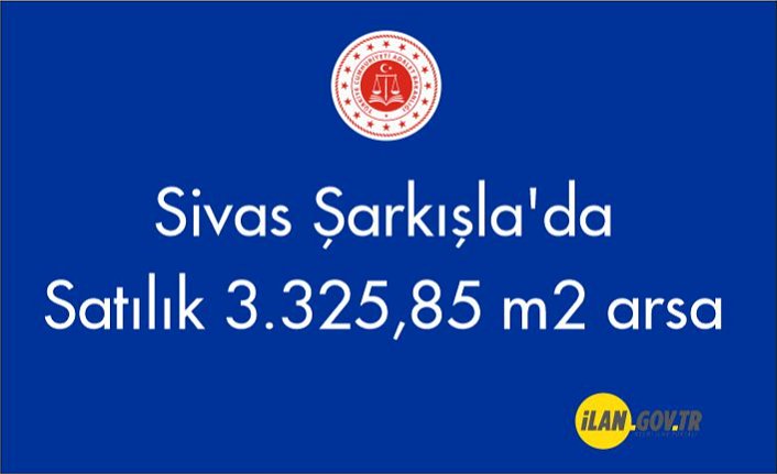 Sivas Şarkışla'da 3.325,85 m² arsa Satılık
