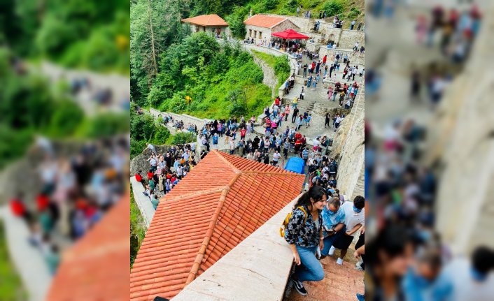 Sümela Manastırı'nı Kurban Bayramı'nda 8 bin 227 kişi ziyaret etti